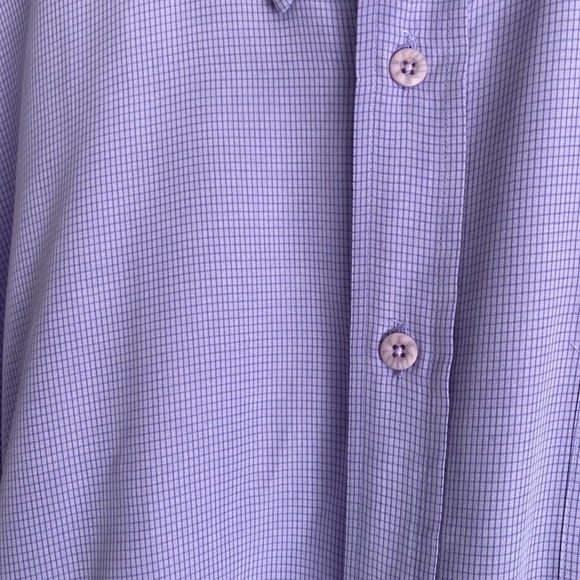 Indigo Palms denim company lavender checkered long sleeve button down. - Picture 2 of 8